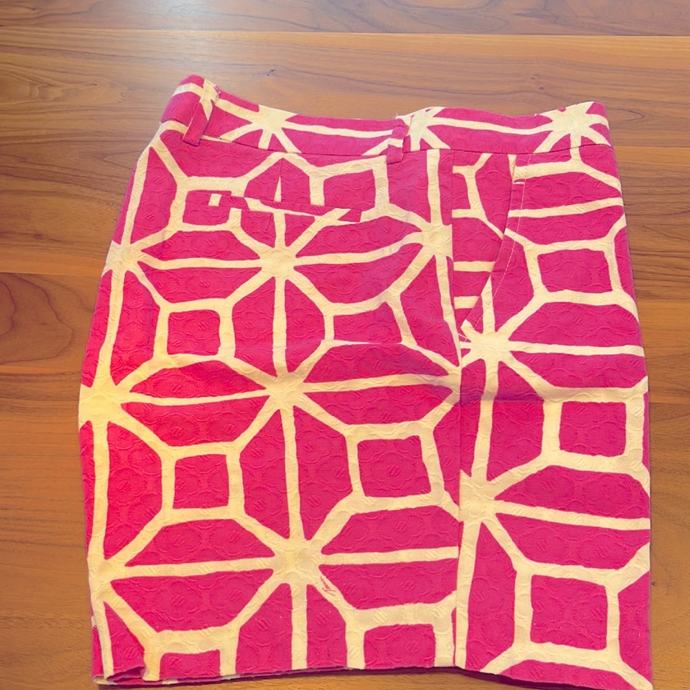 Mr Turk vintage pink & white shorts sz 36